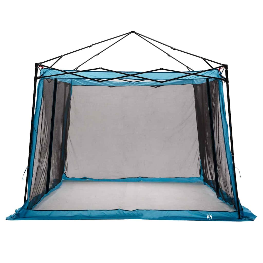 Binnentent met dak met opslag Blauw 303 x 303 x 196 cm taft