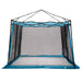 Binnentent met dak met opslag Blauw 303 x 303 x 196 cm taft