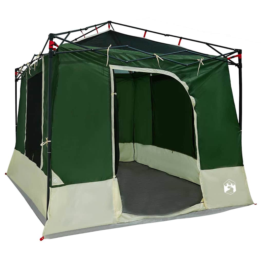 Binnentent met dak met opslag Groen 290 x 288 x 234 cm taft