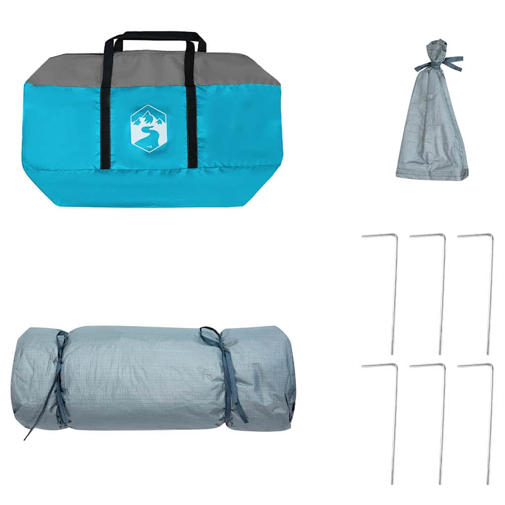 Binnentent met dak met opslag Blauw 290 x 288 x 234 cm taft
