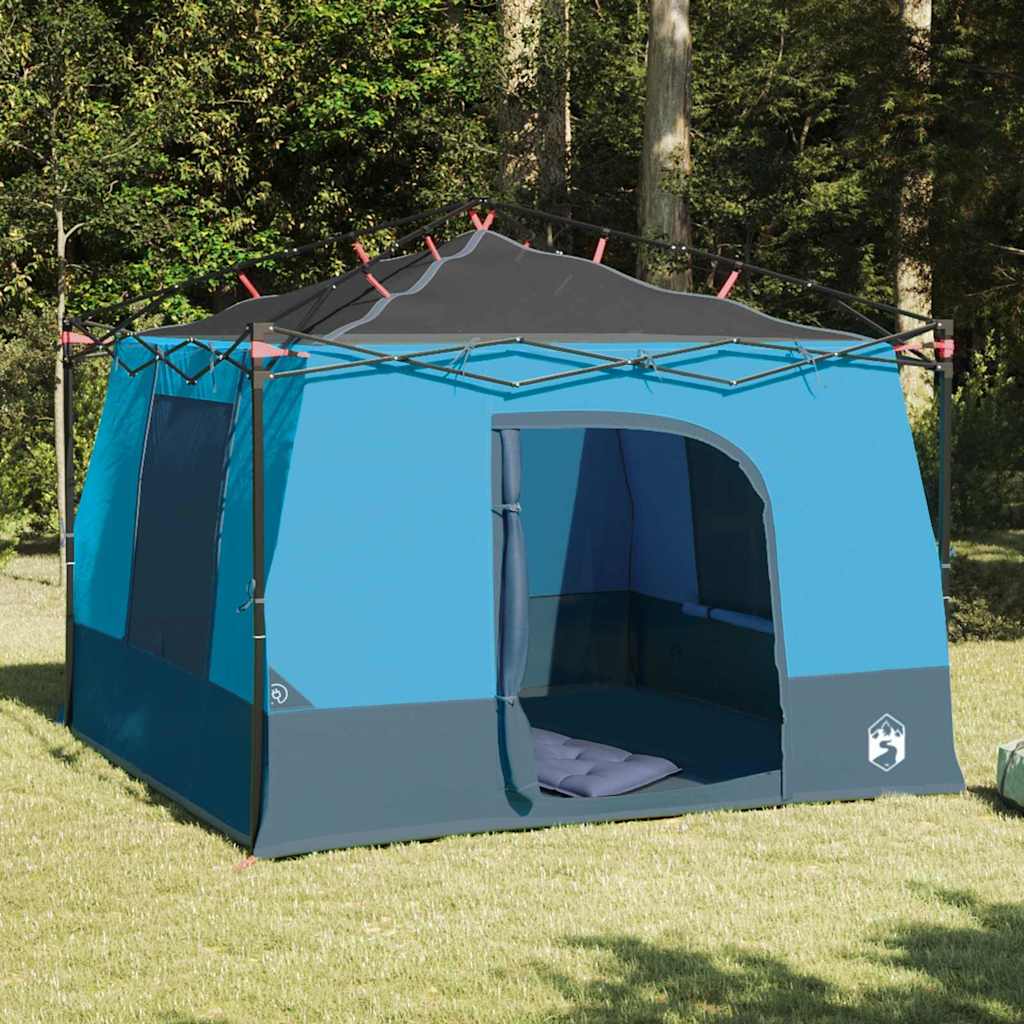 Binnentent met dak met opslag Blauw 290 x 288 x 234 cm taft