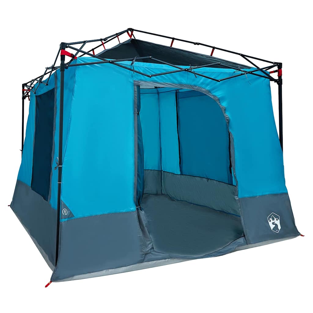 Binnentent met dak met opslag Blauw 290 x 288 x 234 cm taft