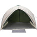 Tunnel tent met dak met opslag Groen 410 x 285 x 198 cm taft