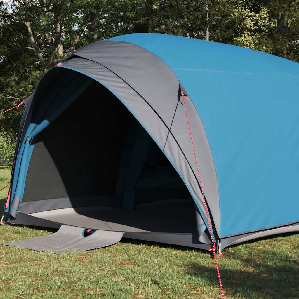 Tunnel tent met dak met opslag Blauw 410 x 285 x 198 cm taft