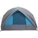 Tunnel tent met dak met opslag Blauw 410 x 285 x 198 cm taft