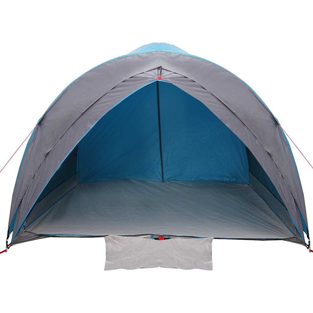 Tunnel tent met dak met opslag Blauw 410 x 285 x 198 cm taft