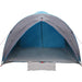 Tunnel tent met dak met opslag Blauw 410 x 285 x 198 cm taft