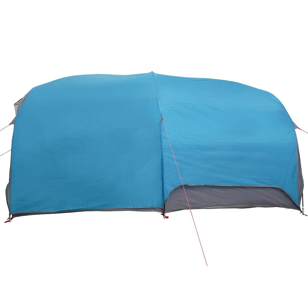 Tunnel tent met dak met opslag Blauw 410 x 285 x 198 cm taft