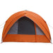 Tunnel tent met dak Grijs en Oranje 410 x 285 x 198 cm taft