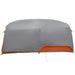 Tunnel tent met dak Grijs en Oranje 410 x 285 x 198 cm taft