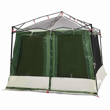 Binnentent met dak met opslag Groen 291 x 291 x 240 cm taft