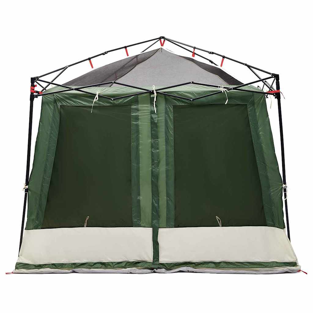 Binnentent met dak met opslag Groen 291 x 291 x 240 cm taft