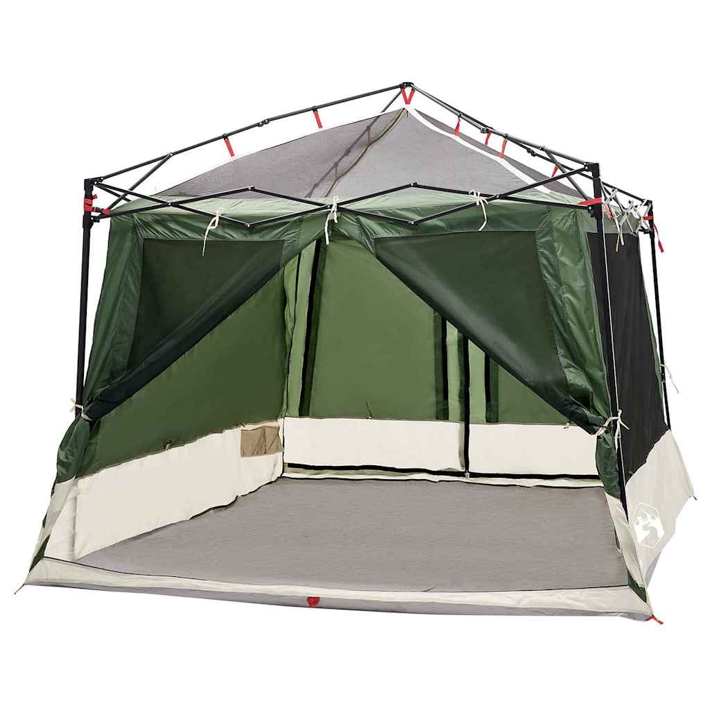 Binnentent met dak met opslag Groen 291 x 291 x 240 cm taft