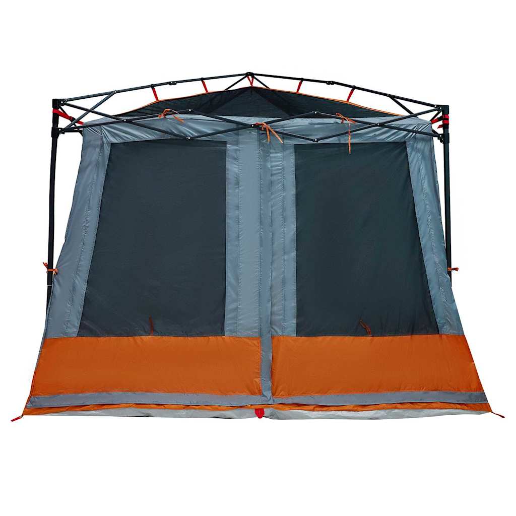 Binnentent met dak Grijs en Oranje 291 x 291 x 240 cm taft