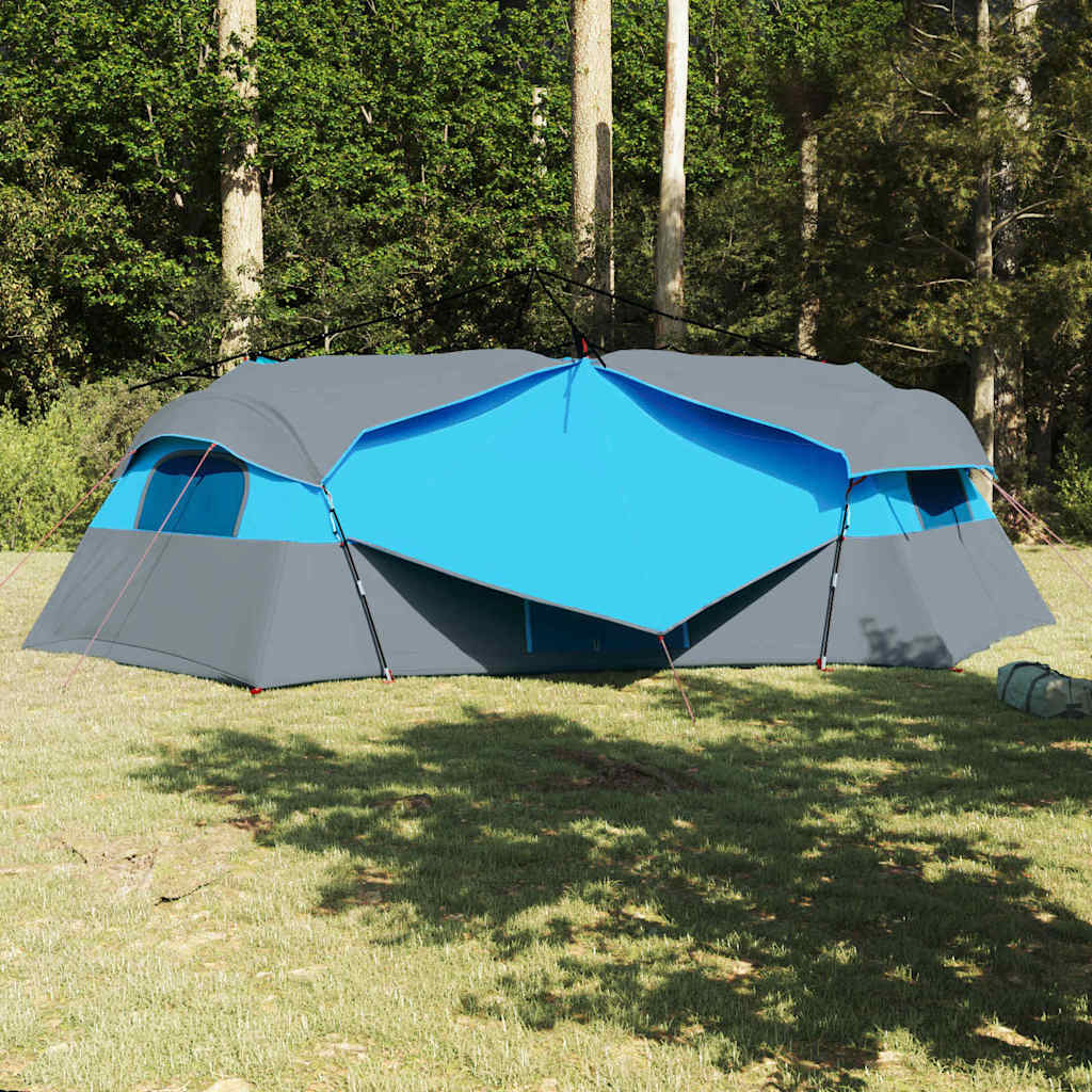 Binnentent met dak met opslag Blauw 520 x 520 x 190 cm taft