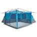 Binnentent met dak met opslag Blauw 520 x 520 x 190 cm taft