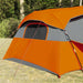 Binnentent met dak Grijs en Oranje 520 x 520 x 190 cm taft
