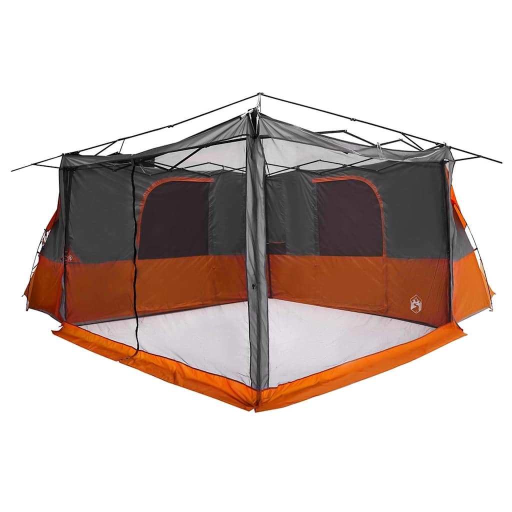 Binnentent met dak Grijs en Oranje 520 x 520 x 190 cm taft