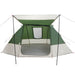 Camping Tent met dak met opslag Groen 482 x 360 x 227 cm taft