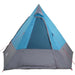 Camping Tent met dak met opslag Blauw 482 x 360 x 227 cm taft