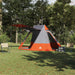 Camping Tent met dak Grijs en Oranje 482 x 360 x 227 cm taft