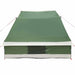 Camping Tent met dak met opslag Groen 223 x 163 x 130 cm taft