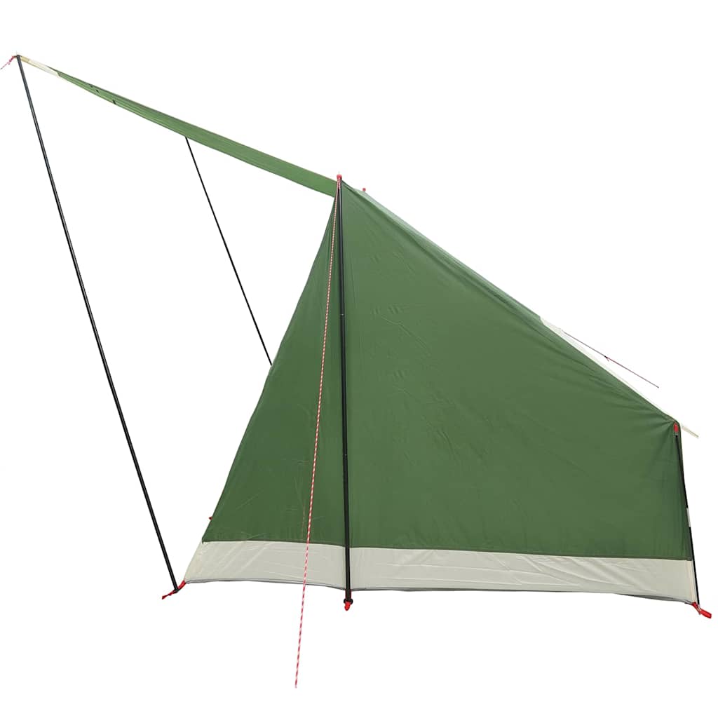 Camping Tent met dak met opslag Groen 223 x 163 x 130 cm taft