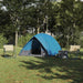 Camping Tent met dak met opslag Blauw 275 x 230 x 140 cm taft