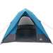Camping Tent met dak met opslag Blauw 275 x 230 x 140 cm taft