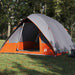 Camping Tent met dak Grijs en Oranje 275 x 230 x 140 cm taft