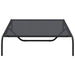 Hondenmand verhoogd 130x80x20 cm textiel en staal zwart