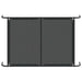 Hondenmand verhoogd 130x80x20 cm textiel en staal zwart