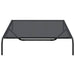 Hondenmand verhoogd 150x90x20 cm textiel en staal zwart
