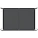 Hondenmand verhoogd 150x90x20 cm textiel en staal zwart