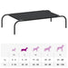 Hondenmand verhoogd 90x50x20 cm Oxford stof en staal zwart