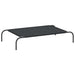 Hondenmand verhoogd 110x65x20 cm Oxford stof en staal zwart