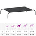 Hondenmand verhoogd 110x65x20 cm Oxford stof en staal zwart