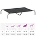 Hondenmand verhoogd 130x80x20 cm Oxford stof en staal zwart
