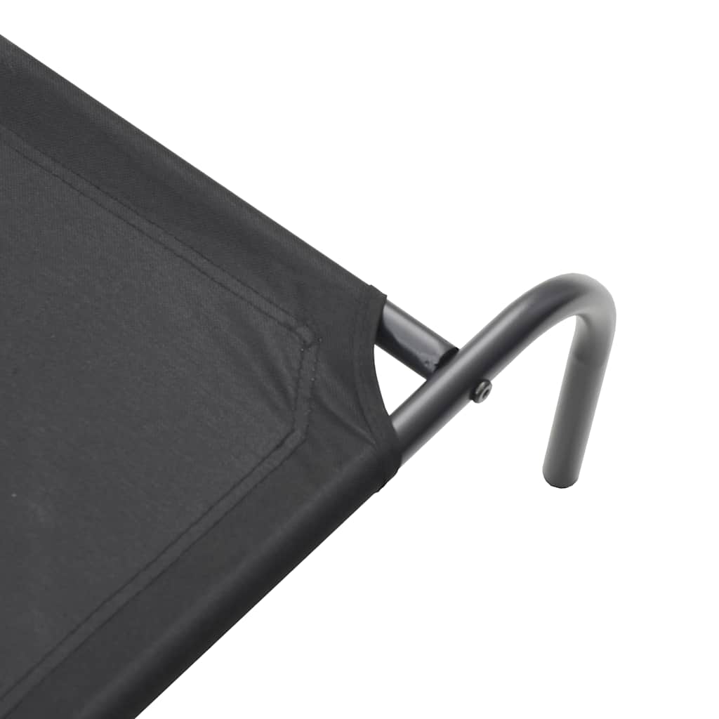 Hondenmand verhoogd 150x90x20 cm Oxford stof en staal zwart