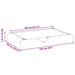 Hondenmand verhoogd 150x90x20 cm Oxford stof en staal zwart