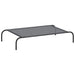 Hondenmand verhoogd 110x65x20 cm textiel en staal grijs