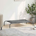 Hondenmand verhoogd 110x65x20 cm textiel en staal grijs