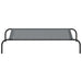 Hondenmand verhoogd 110x65x20 cm textiel en staal grijs
