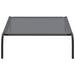 Hondenmand verhoogd 110x65x20 cm textiel en staal grijs