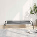 Hondenmand verhoogd 110x65x20 cm textiel en staal grijs