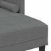 Bankstel met kussen Donkergrijs Polyester