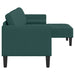 Bankstel met kussen Donkergroen Polyester