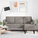 Bankstel met kussen Taupe Polyester