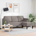 Bankstel met kussen Taupe Polyester