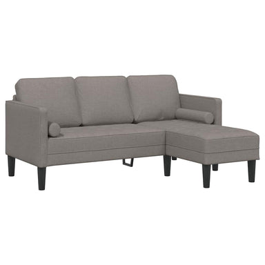 Bankstel met kussen Taupe Polyester